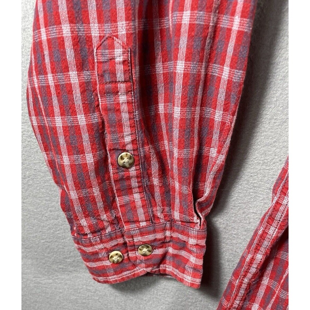 Vintage Carhartt 3XL Shirt Red Plaid Longsleeve - Picture 9 of 11
